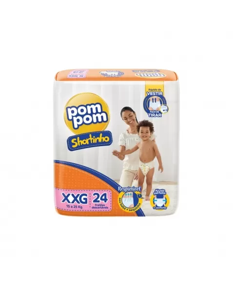 POM POM SHORTINHO JUMBO XXG 4X24UN