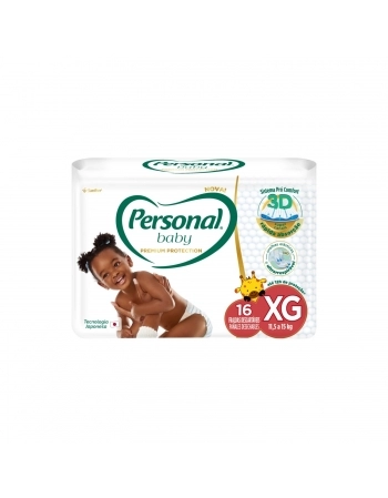 FRALDA PERSONAL BABY PREMIUM EXT GRAN JUMBO 9X16