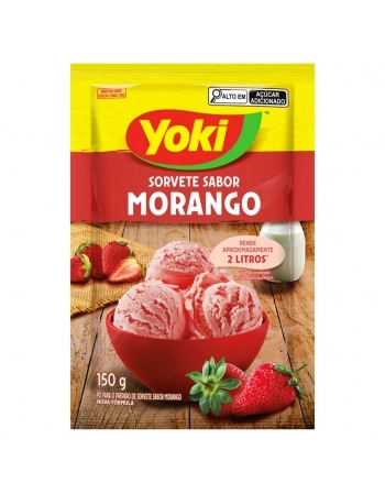 PO PARA SORVE MORANGO 12X150G