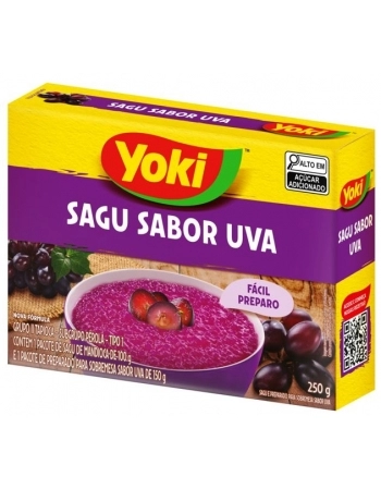 SAGU YOKI SABOR UVA CX 24X250G