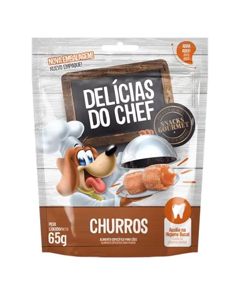 DISPLAY MINI CHURROS 10X65G - DELICIAS DO CHEF