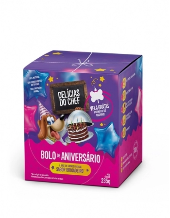 BOLO DE ANIVERSARIO - SABOR BRIGADEIRO 6X235G