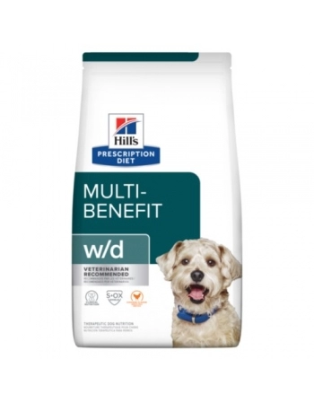 HILLS PD W/D CAES ADULTOS - CONTROLE DO PESO E GLICEMICO 4X1,5KG