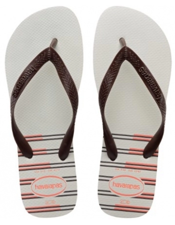 HAVAIANAS TOP BASIC BRANCO/CAFE 2205 43/44