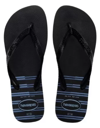 HAVAIANAS TOP BASIC PRETO/PRETO/AZUL 3983 41/42