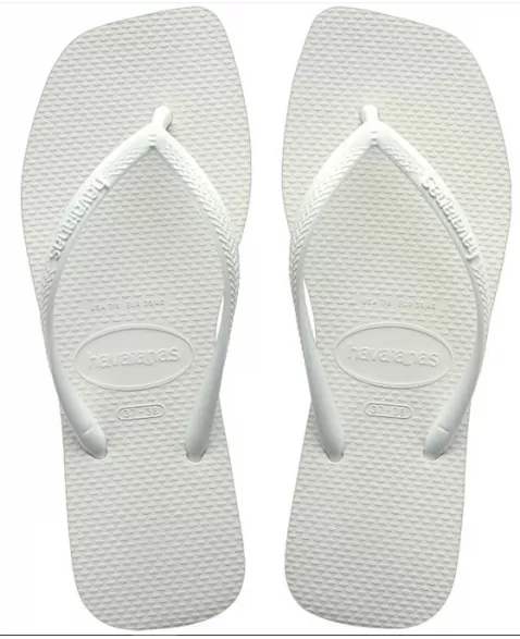 HAVAIANAS SLIM SQUARE BRANCO 0001 35/36