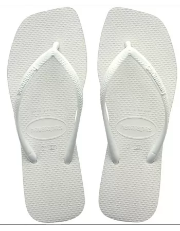 HAVAIANAS SLIM SQUARE BRANCO 0001 37/38