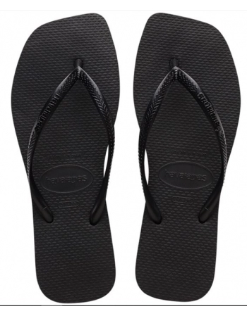 HAVAIANAS SLIM SQUARE PRETO 0090 37/38