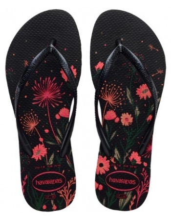 HAVAIANAS SLIM ORGANIC PRETO/ROSA 1191 35/36