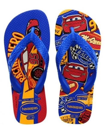 HAVAIANAS KIDS CARS BRANCO/AZUL ESTRELA 3771 25/26