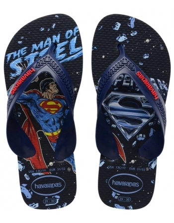 HAVAIANAS K MAX HEROIS MAR/VER RUBI 5603 27/28