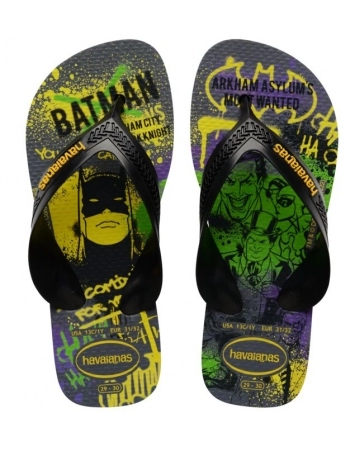 HAVAIANAS K MAX HEROIS CINZA ACO/PRETO 6808 27/28