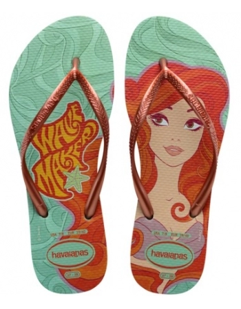 HAVAIANAS SLIM PRINCESAS ARGILA 1809 35/36