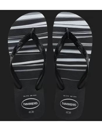 HAVAIANAS TOP BASIC PRETO/PRETO/PRETO/BRANCO 6001 39/40