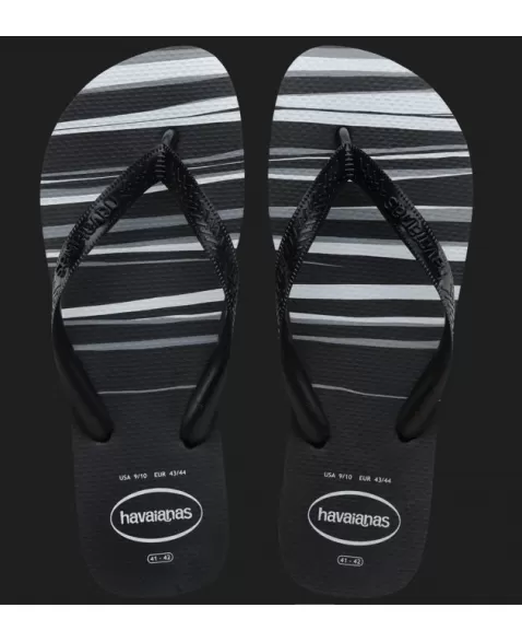 HAVAIANAS TOP BASIC PRETO/PRETO/PRETO/BRANCO 6001 39/40